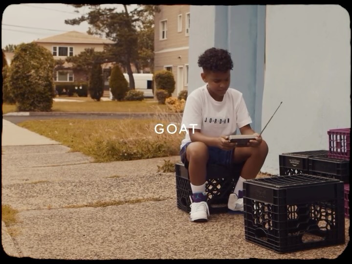 Instagram post by @mrlostshots for GOAT. Caption reads: Get your “Grape 5s” from @goat . And please “Don’t....