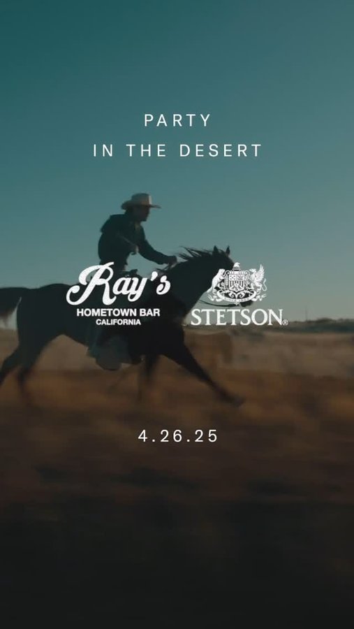 Instagram post by @raysbarnyc for Stetson. Caption reads: WE’RE BRINGING THE HEAT TO THE DESERT.
 
Join....