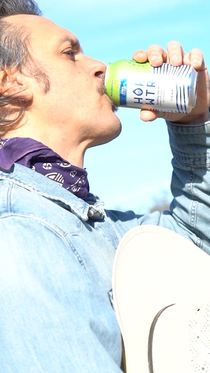 Instagram post by @cameronduddy for HOPWTR. Caption reads: Here’s to turning over a new leaf and wrapping up....