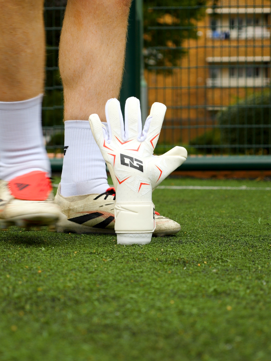 TikTok post by @the.scouse.gk for The One Glove. Caption reads: Golden Promotion 🪙😍 @The One Glove David Raya's....