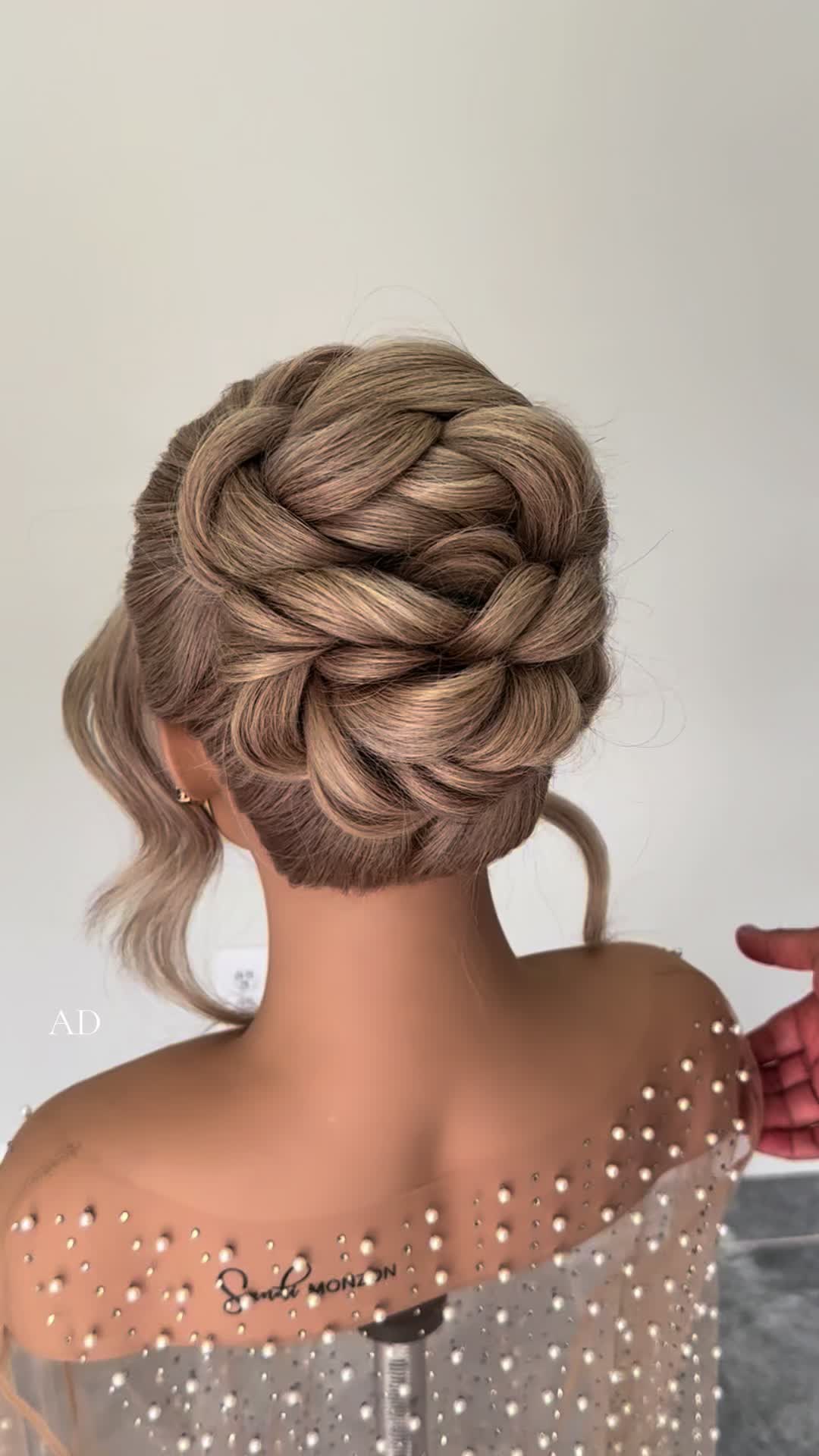 TikTok post by @sandimonzon for Saloncentric. Caption reads: I partnered with @SalonCentric for this bridal....