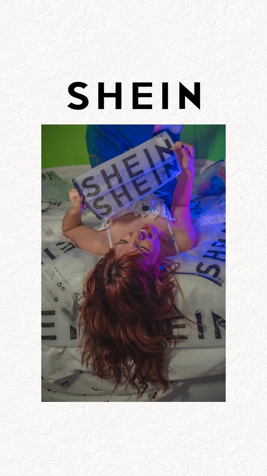 Instagram post by @liadiasofc for SHEIN. Caption reads: Gostam de ver minhas roupas? @sheinofficial....