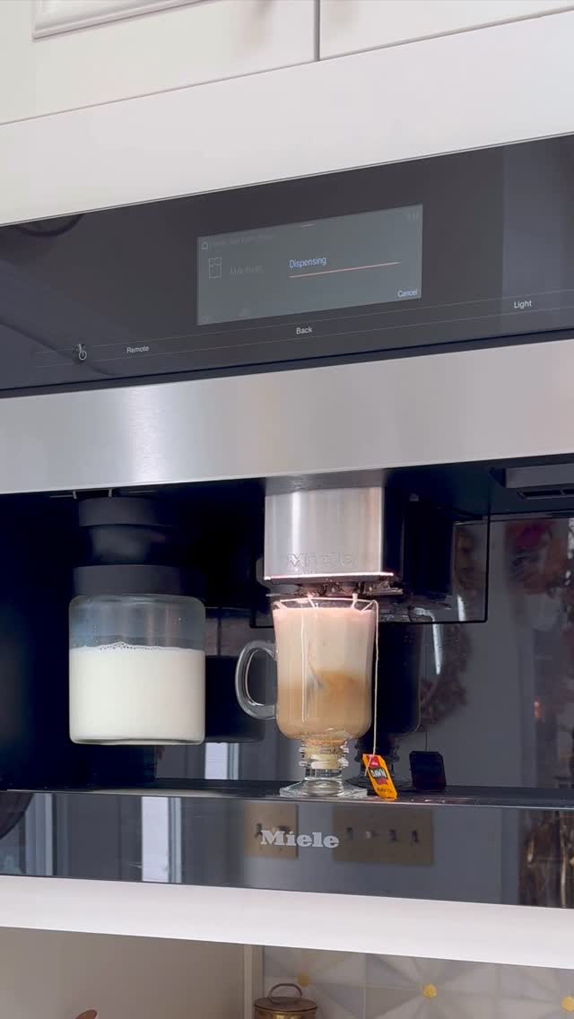 Instagram post by @marwaelsiguiny for Miele. Caption reads: Karak Chai with Saffron and Cardamom 

Anything....