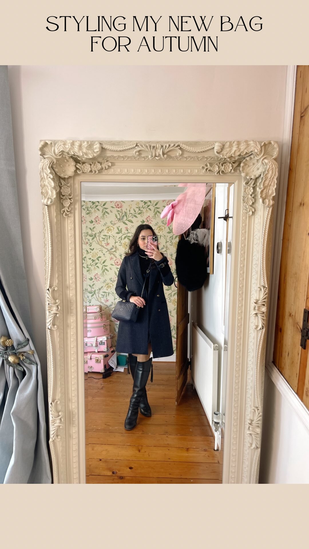 Instagram post by @hellomissjordan for Lulu Guinness. Caption reads: Styling up my new bag for autumn! 🍂 I wanted to....