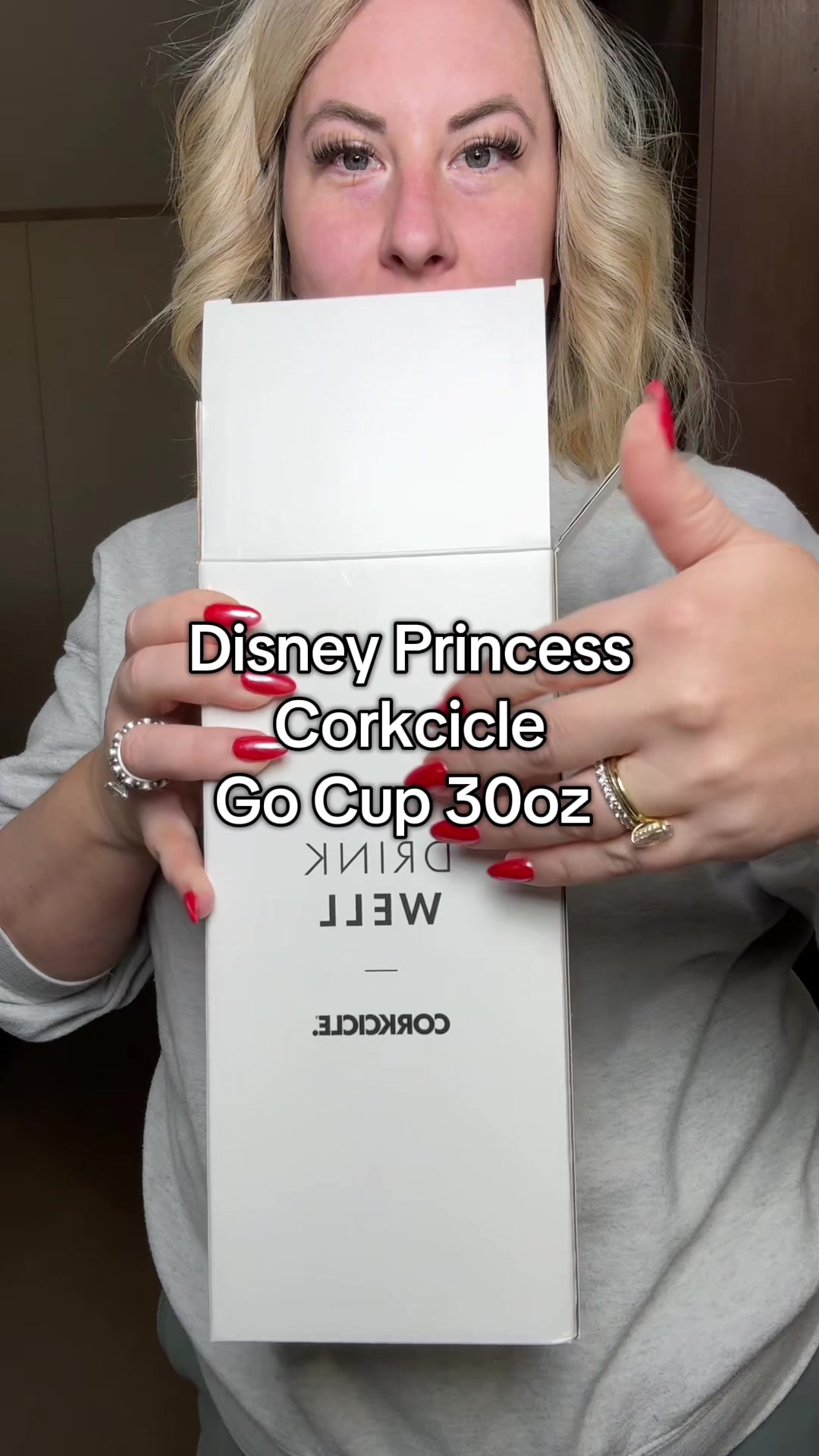 TikTok post by @whitneymendel for Corkcicle. Caption reads: @Corkcicle #corkcicle #waterbottles [...].