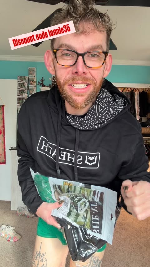 Instagram post by @lonniehambrick for Sheath Underwear. Caption reads: [...] to save 35% on your entire order. ....