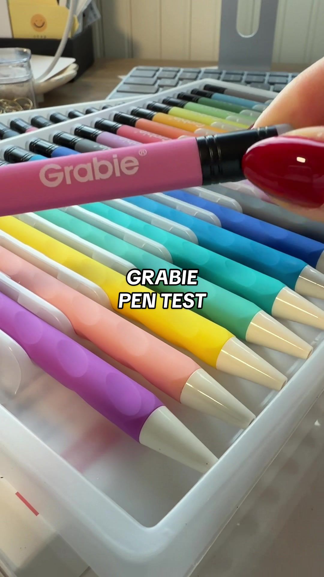 TikTok post by @dianehan_ for Grabie Art. Caption reads: Okkkk @grabieart I see you with this new set....