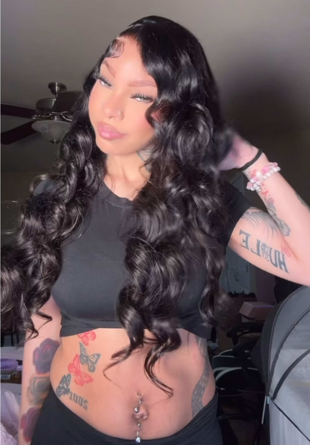 TikTok post by @1takelaay for YAWAWE. Caption reads: 10/10! @Yawawe Hair @Yawawe Hair Store.