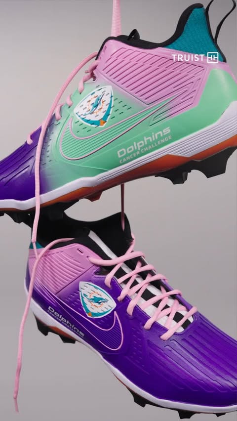 Instagram post by @sylvestercancer for Truist. Caption reads: A special #MyCauseMyCleats reveal 💜 Daniel....