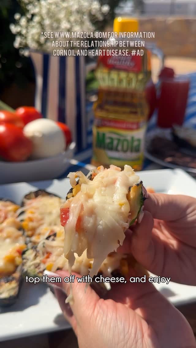 Instagram post by @maribcooking for Mazola. Caption reads: #ad This summer bring out that grill and prepare....