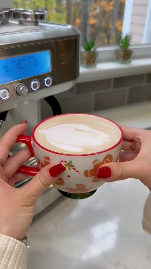 Instagram post by @identicalrecipes for Casabrews. Caption reads: cookie dough latte ☕️🍪 my code is NPLIVIA10 and....