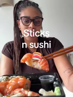 TikTok post by @baylsse for Invyted US. Caption reads: @Sticks’n’Sushi UK out here making dreams come....