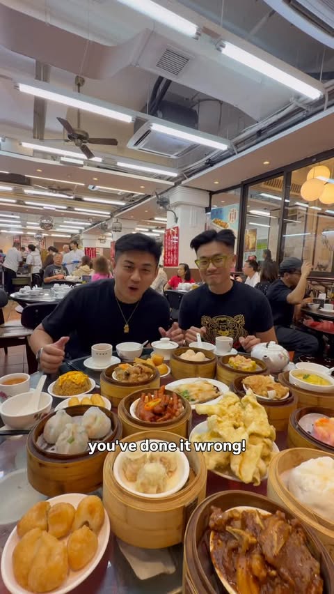 Instagram post by @dimsimlim for Discover Hong Kong. Caption reads: [...] old dimsum restaurant @linheunglau....