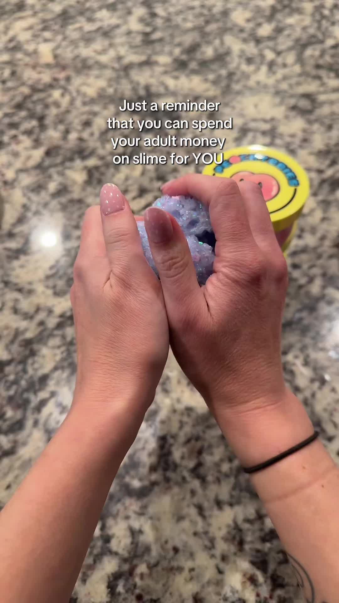 TikTok post by @brittanyskeans1221 for Peachybbies. Caption reads: @Peachybbies is the best! #slime #slimevideo [...].