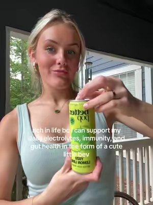 TikTok post by @katiewakefielddd for Hyburst. Caption reads: it’s just more fun this way #betterthanpop....