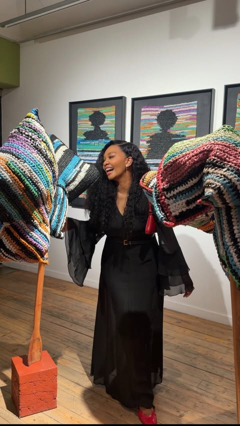 Instagram post by @mimi_sambo_ for Absa Group. Caption reads: Art has a beautiful way of making us pause,....