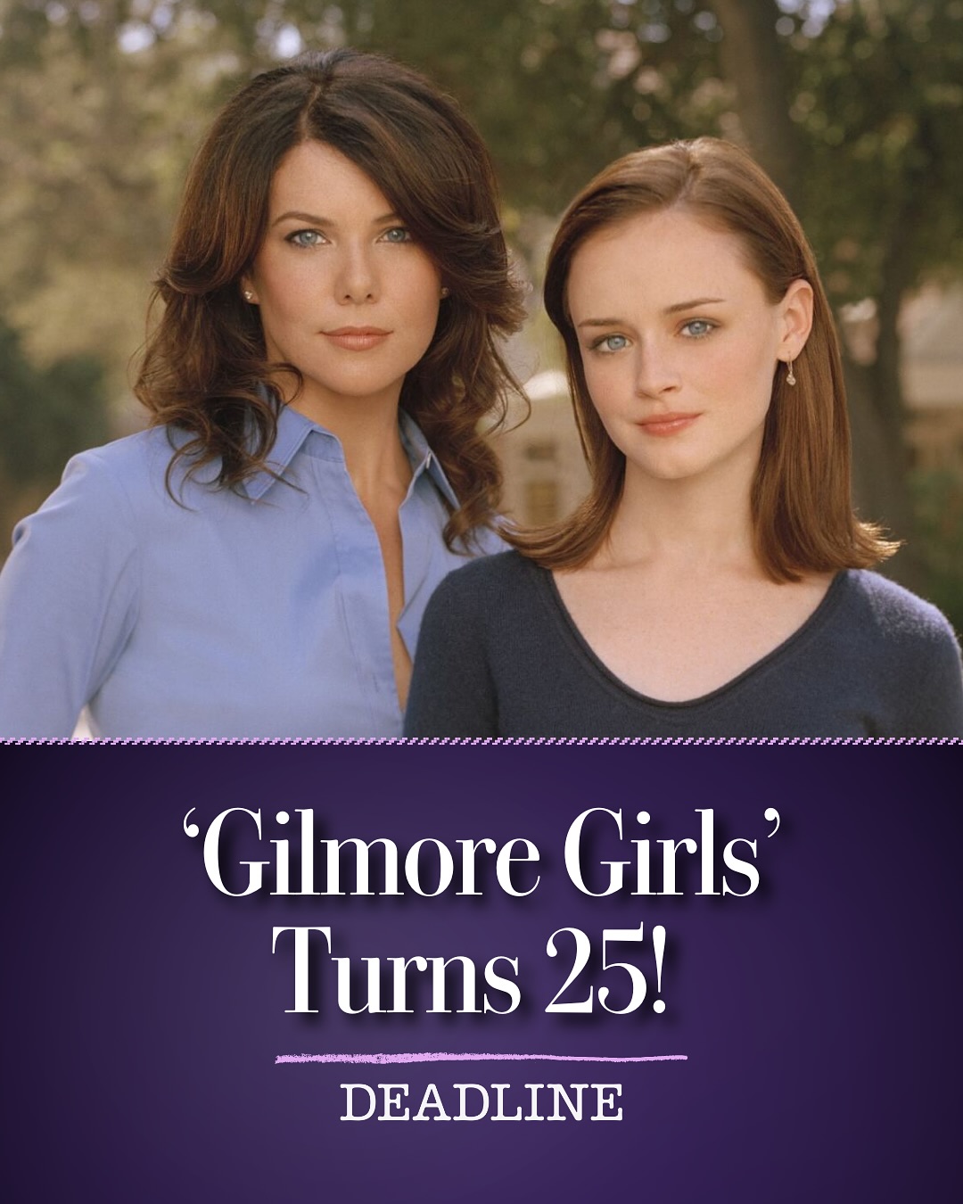 Instagram post by @laurengraham for Warner Bros.. Caption reads: Can you believe it’s been 25 years since the....