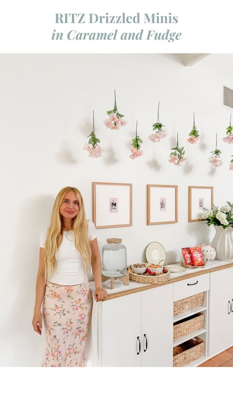 Instagram post by @celeste_wright for SoFabMedia. Caption reads: #Ad #RITZPartner This little corner of our home....