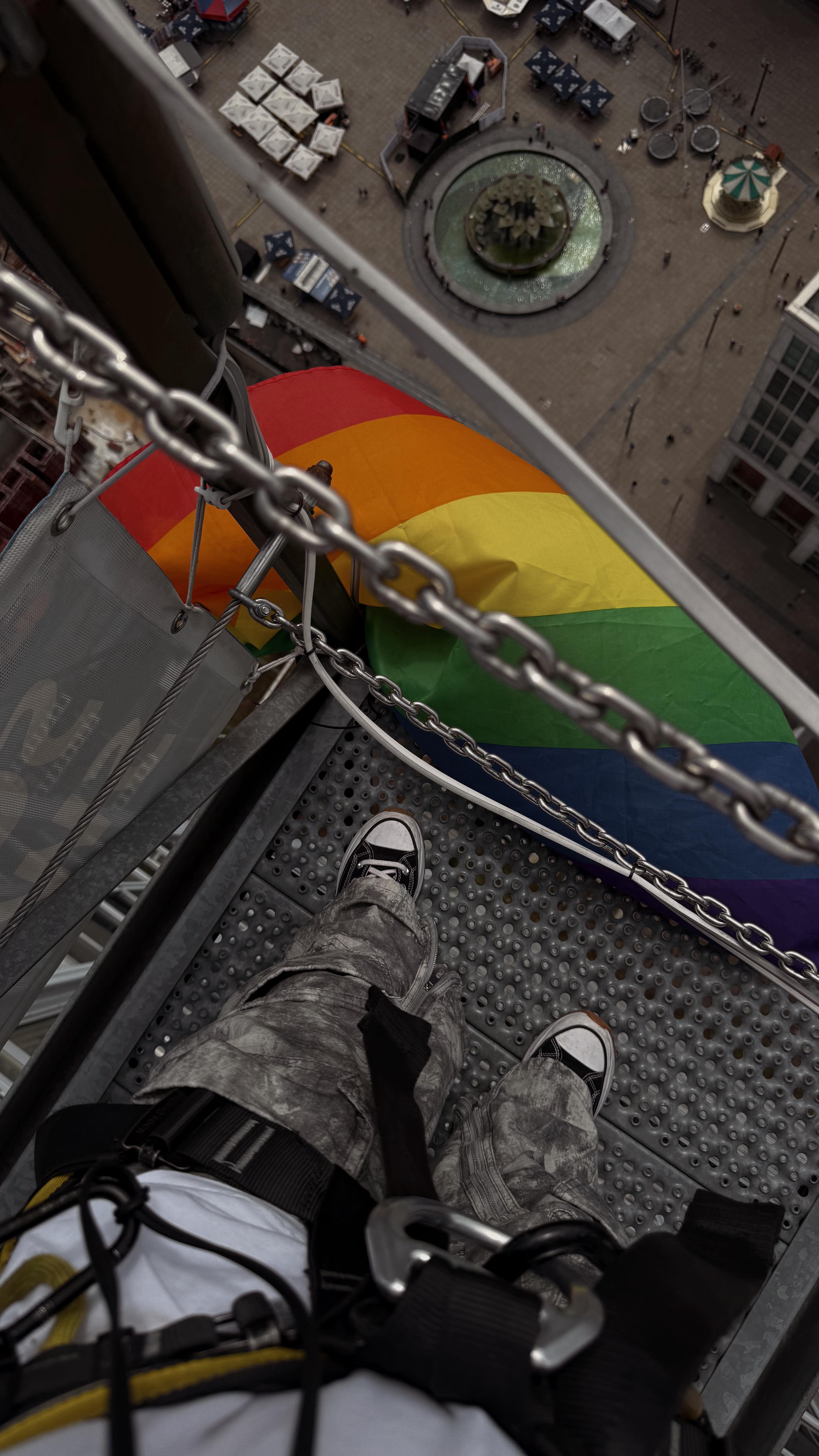 Instagram post by @beccweb for Air Transat. Caption reads: Berlin, the place of no judgement…right? You need....