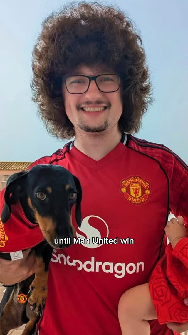 Instagram post by @theunitedstrand for JustGiving. Caption reads: Frank hasn’t had a haircut since October 2024.....