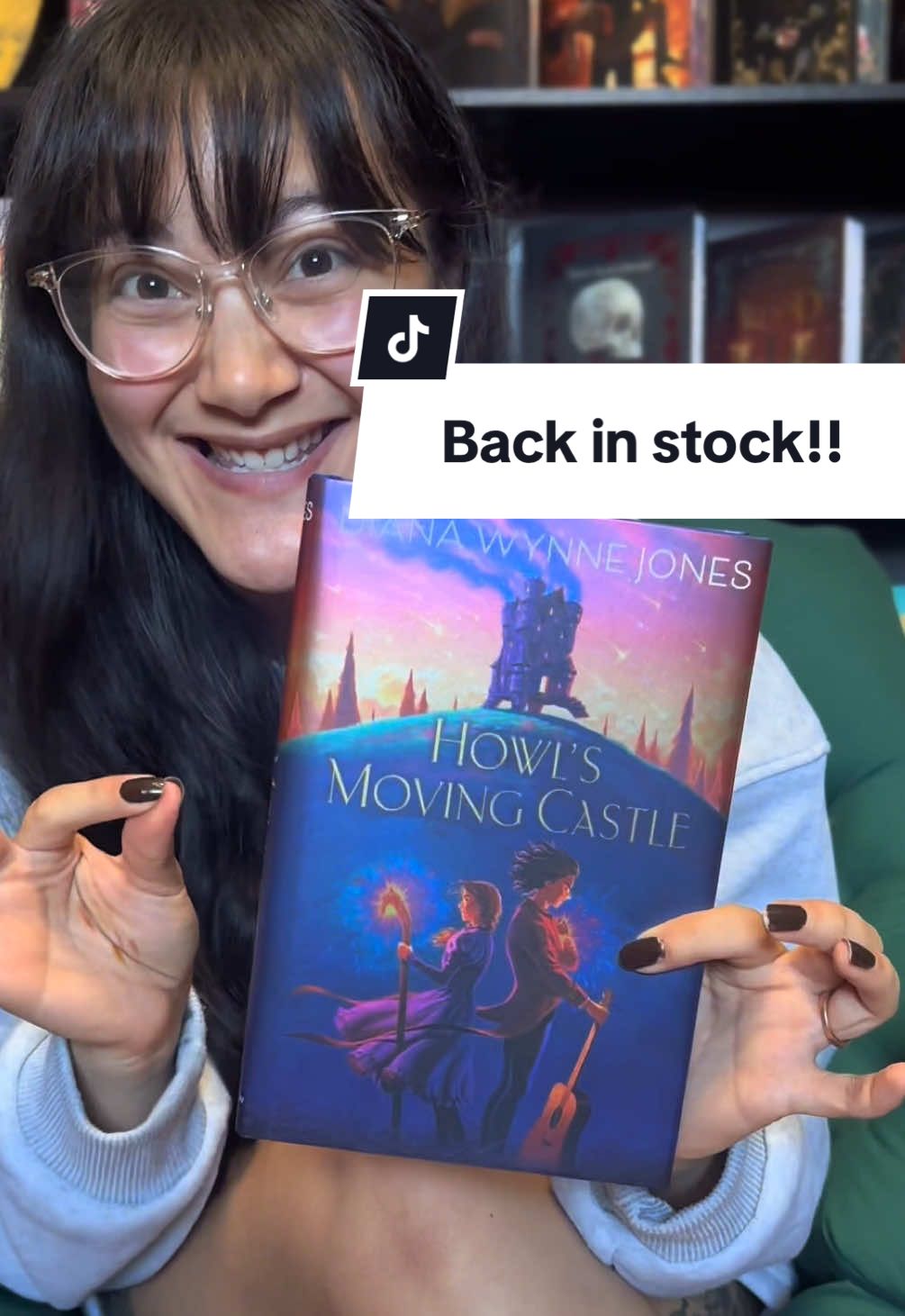 TikTok post by @lexy_gonzales for HarperCollins. Caption reads: [...] #fantasybooks #studioghibli @HarperCollins.