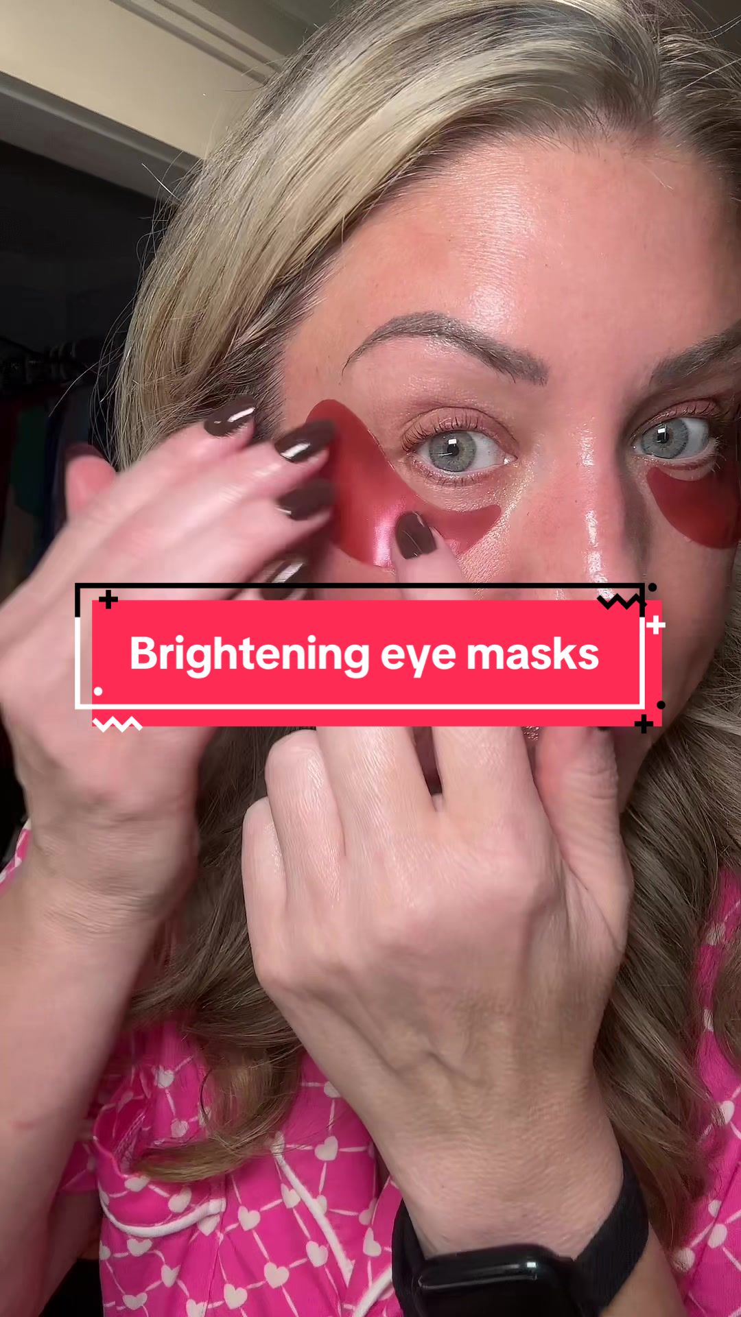 TikTok post by @christylong40 for DRMTLGY. Caption reads: ✨Wake up brighter! The DRMTLGY Brightening Eye....