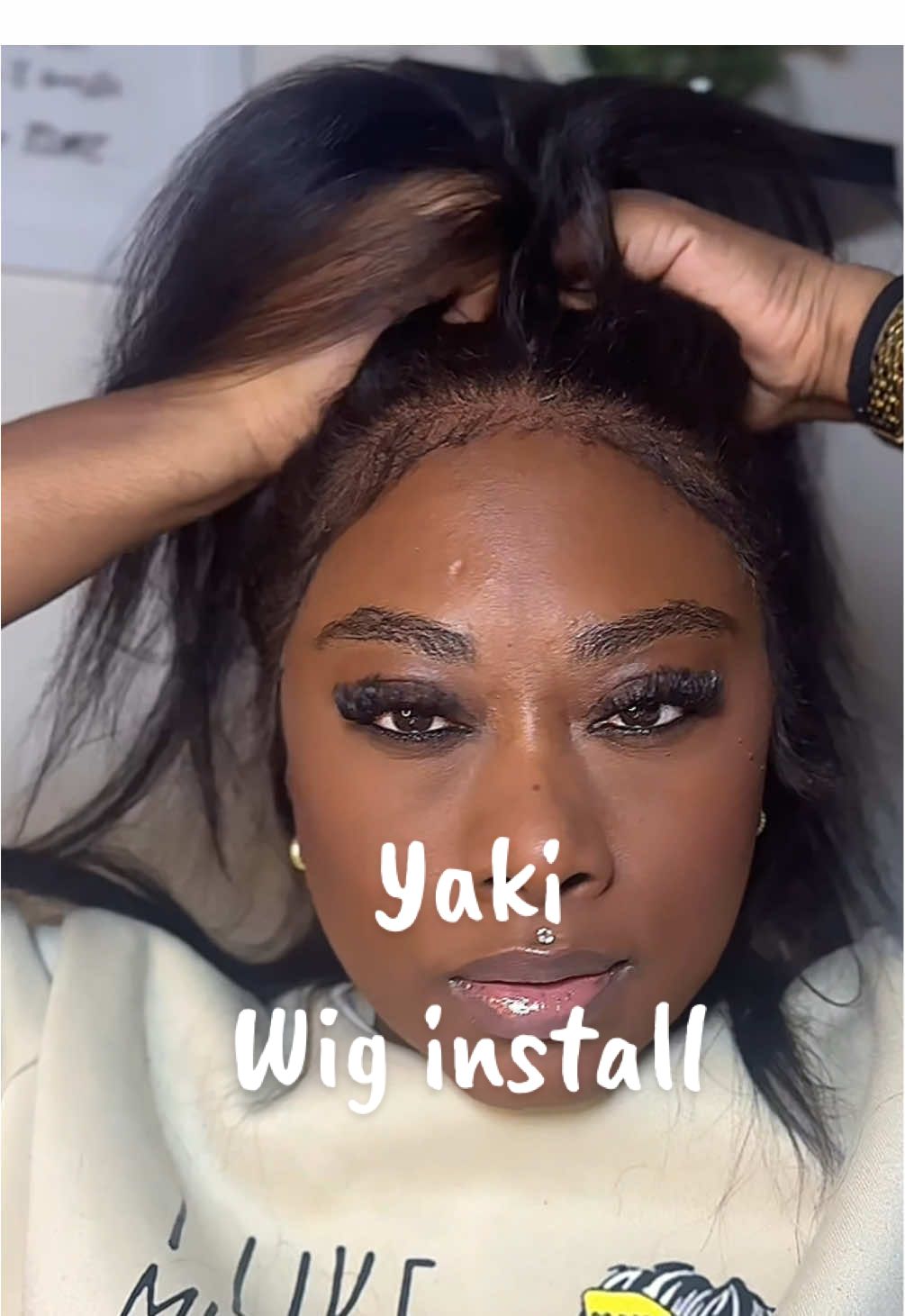 TikTok post by @iamblacbarb for KISS Colors & Care. Caption reads: No lies detected about this one!....