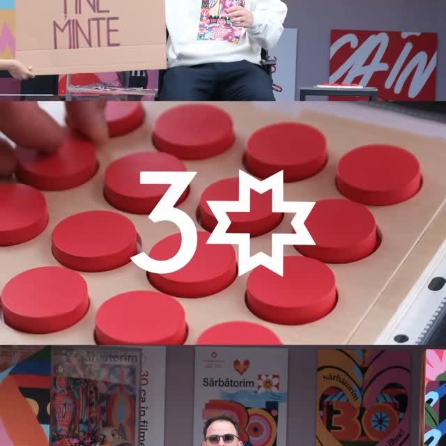 Instagram post by @baiatulcucafea for În Terapie. Caption reads: Sărbătorim 30 ani ca-n filme cu Regina....