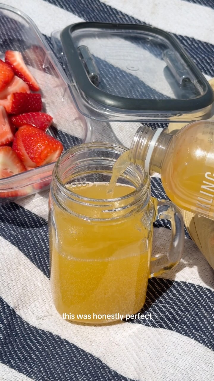 Instagram post by @alexbaydinn for Her Campus. Caption reads: #SparklingIcePartner Starting the day with a....