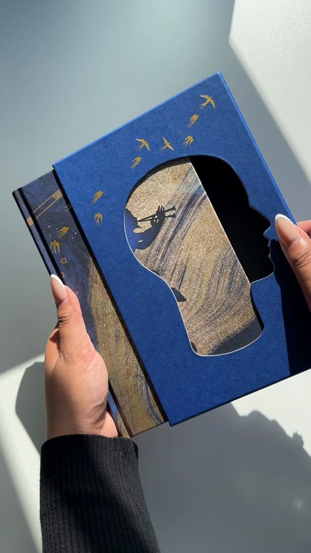 Instagram post by @foliosociety for Women's Prize. Caption reads: [...] simply: ✨ Like this post ✨ Follow....