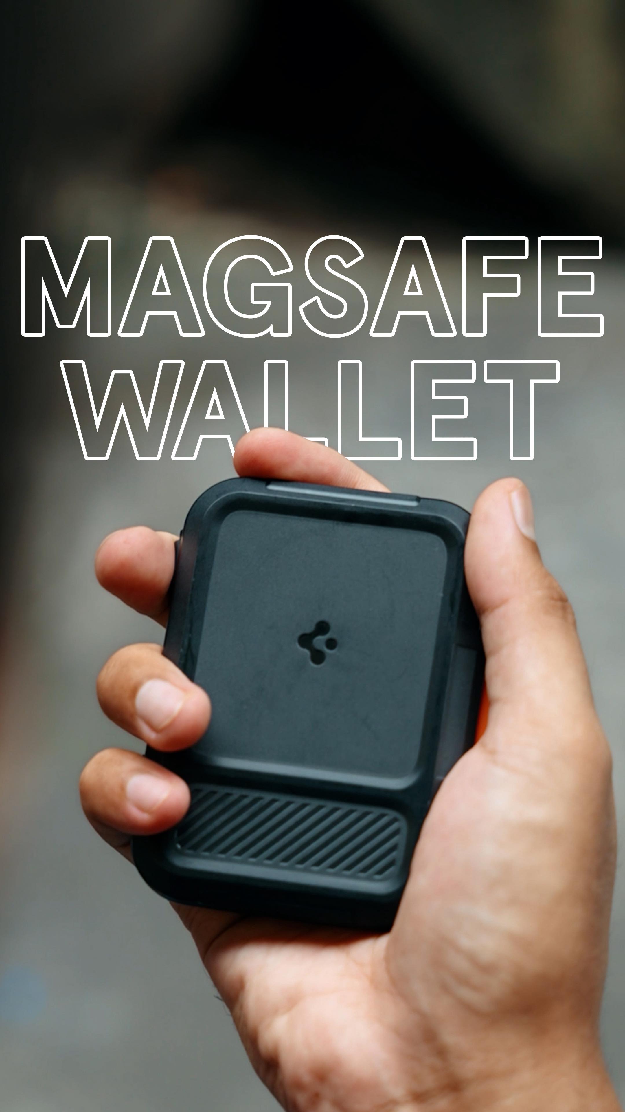 Instagram post by @jonathan_cheah for Spigen. Caption reads: NEVER TOO SAFE! The Spigen Magsafe Card Wallet....