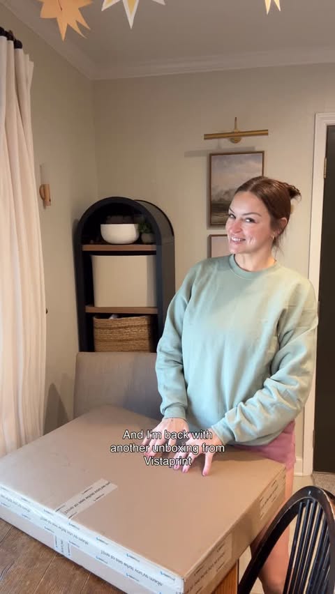 Instagram post by @dani.mccormick for VistaPrint. Caption reads: #VistaPrintPartner Another haul from @vistaprint....