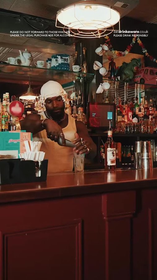 Instagram post by @jayyals_ for Captain Morgan. Caption reads: [...] over.🍹 Surprised the crew with some....