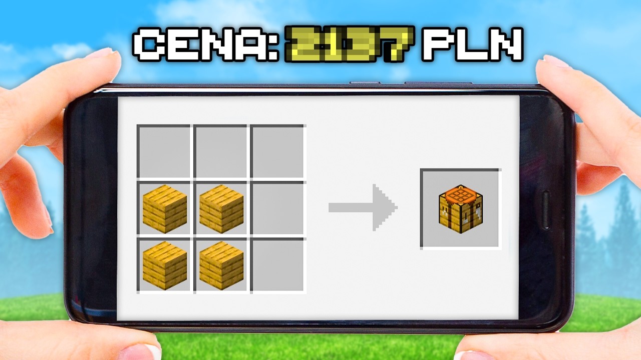 YouTube post by @BlueeedOG for Media Expert. Caption reads: Do Minecraft Mobile ADD-ONS MAKE SENSE?.