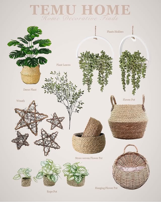 Instagram post by @my_stylevibes.gr for Temu. Caption reads: [...] and home essentials with the best of the....