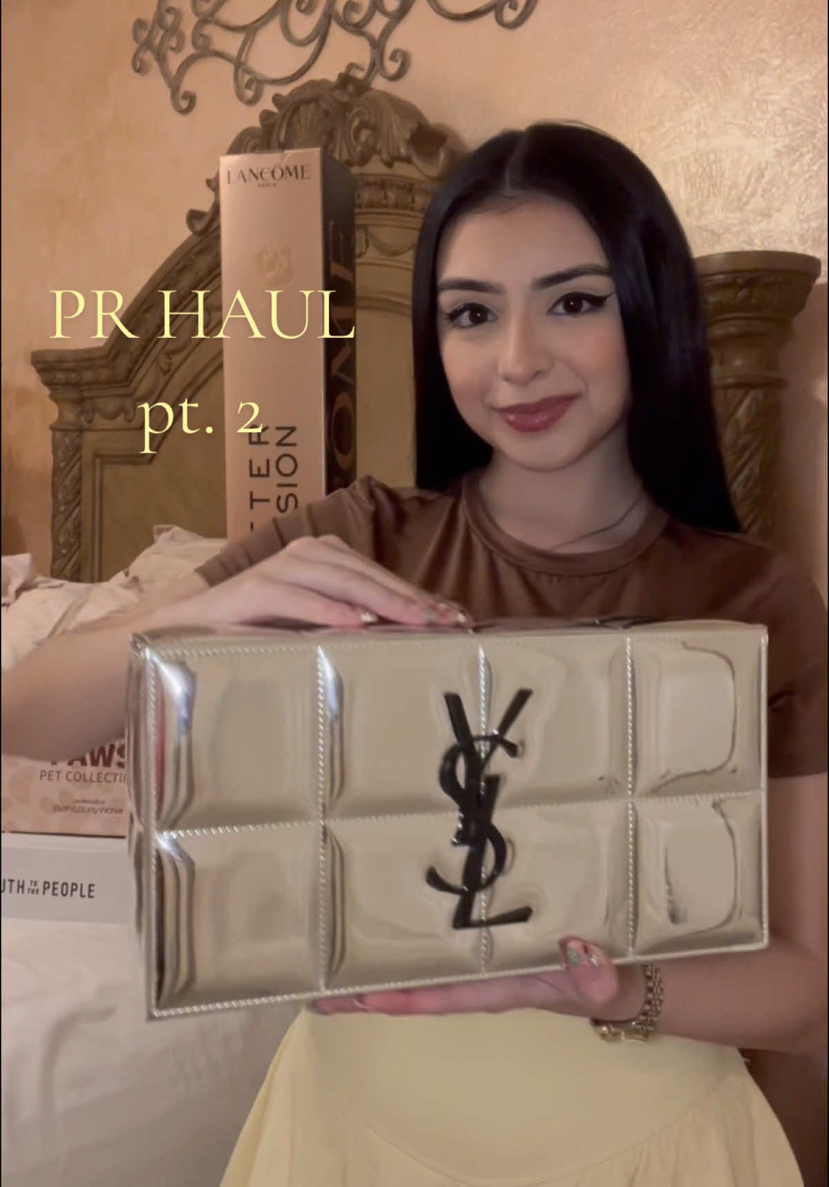 TikTok post by @jaysagonzalez for Youth To The People. Caption reads: PR unboxing days are my fav 📦🤩 thank you 💛....