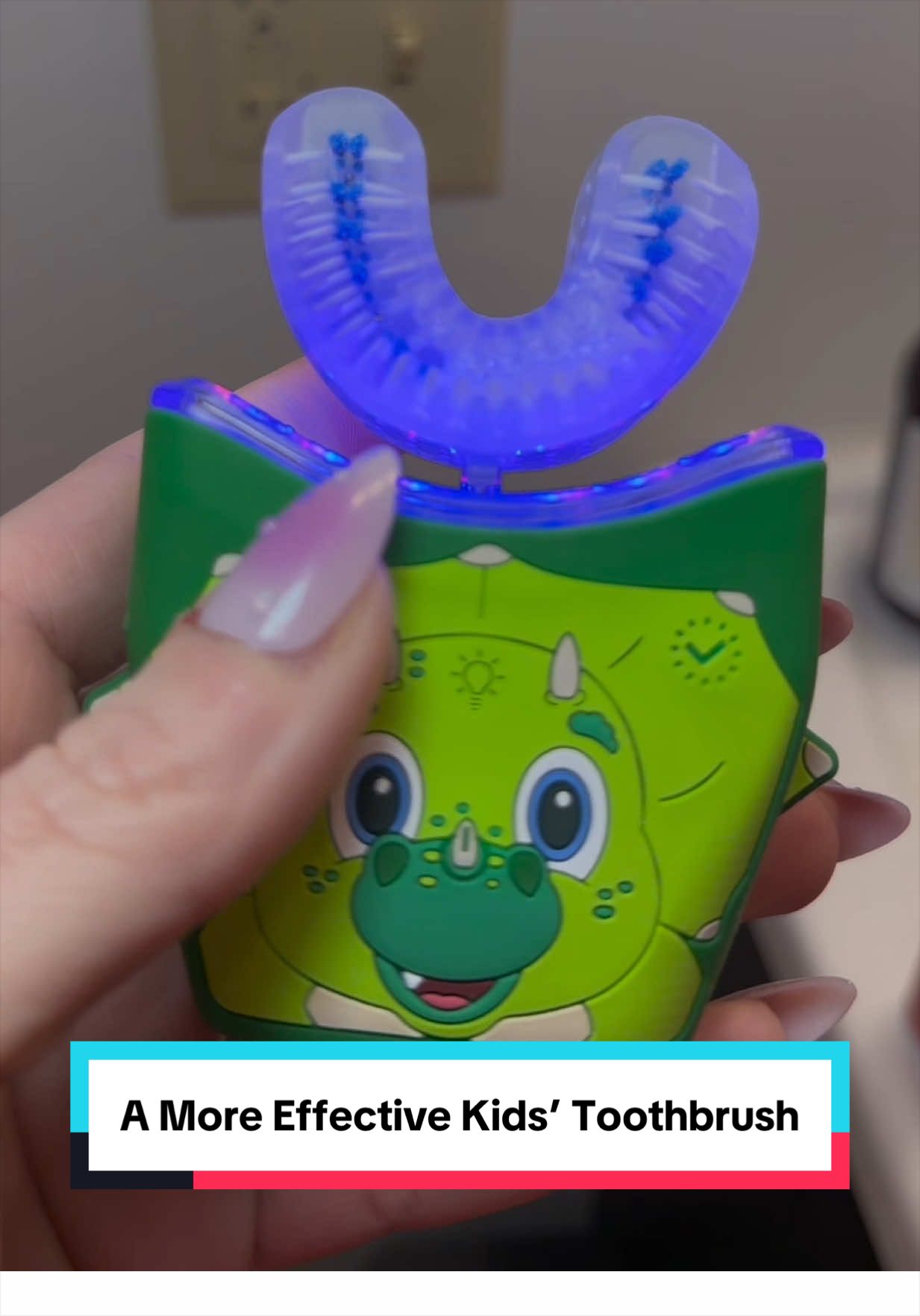 TikTok post by @thismamasonamission for Autobrush. Caption reads: The @autobrush Sonic Pro Kids Bundle has been such....