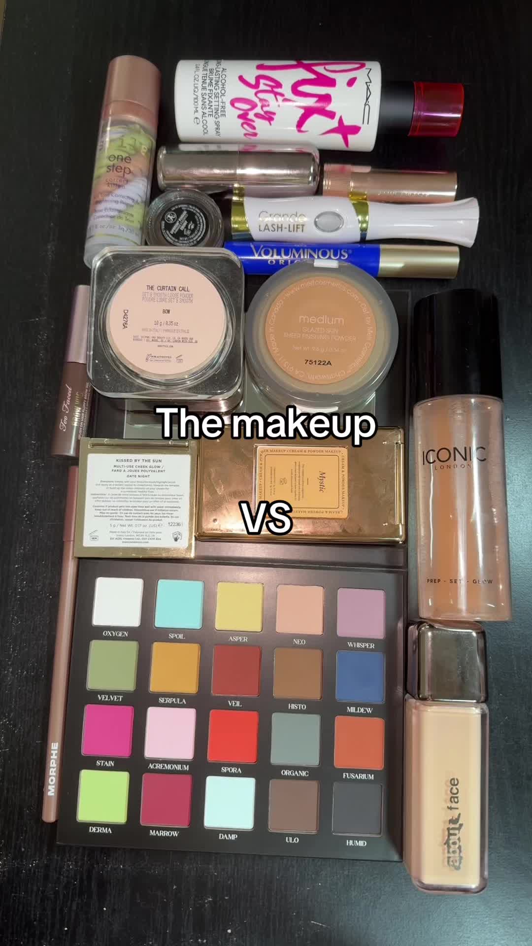 TikTok post by @littlekodee for Grande Cosmetics. Caption reads: [...] blue volumizing mascara @Grande Cosmetics....
