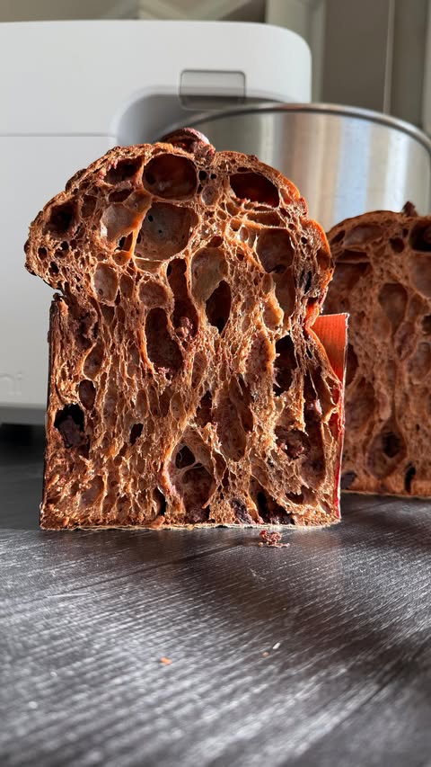 Instagram post by @natashas_baking for Ooni. Caption reads: [...] a spiral mixer. Made this batch with my Ooni....