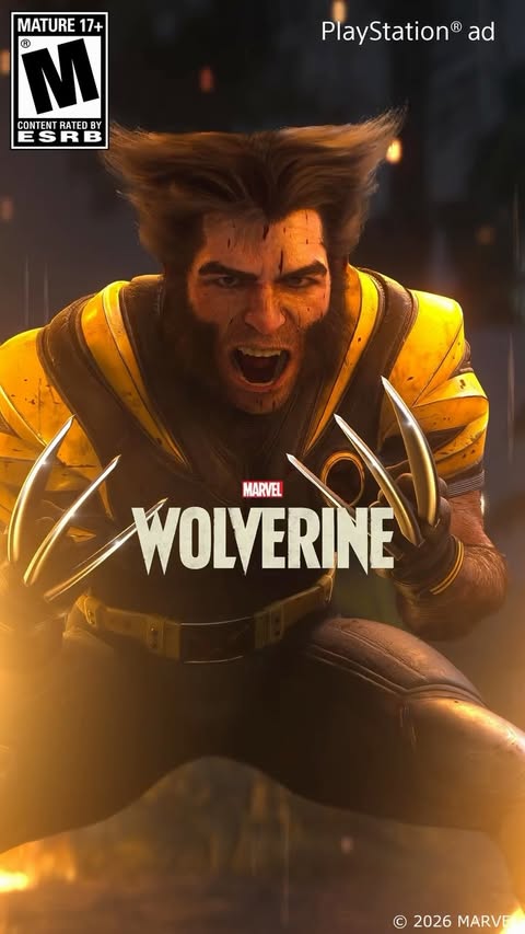 Instagram post by @farzamplays for PlayStation. Caption reads: [...] PS5 #ps5 #ps5games #WolverinePS5 #ad....