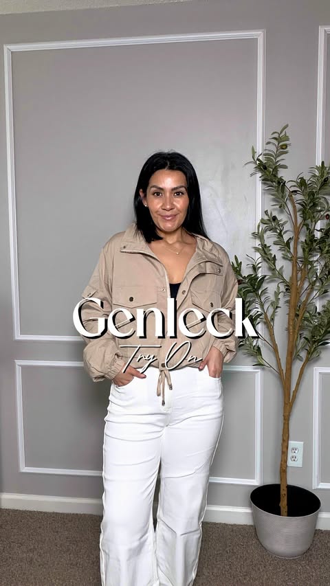 Instagram post by @stephaniecarpio89 for Genleck. Caption reads: Light layers done right 🤍 this neutral cropped....