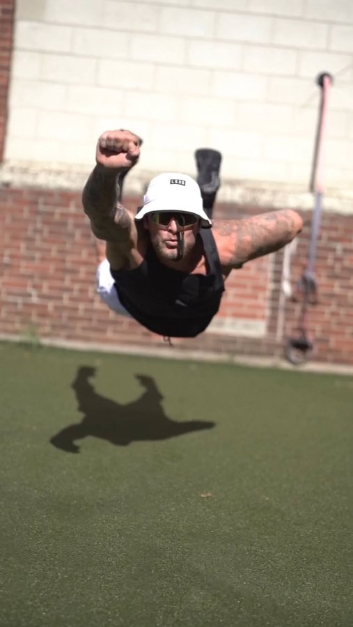 Instagram post by @derektpratt for TRIFECTA. Caption reads: @trifecta is the perfect addition to my active....