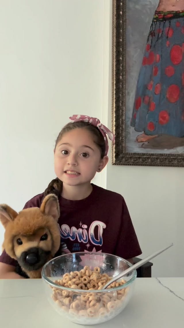 Instagram post by @myarfidlife for Cheerios. Caption reads: Milk has always been something Hannah has....