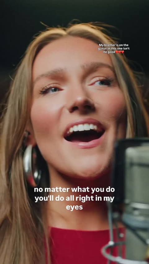 Instagram post by @annaafrank for Bang & Olufsen. Caption reads: Ad for b&o. My Christmas song “Let love be love”....