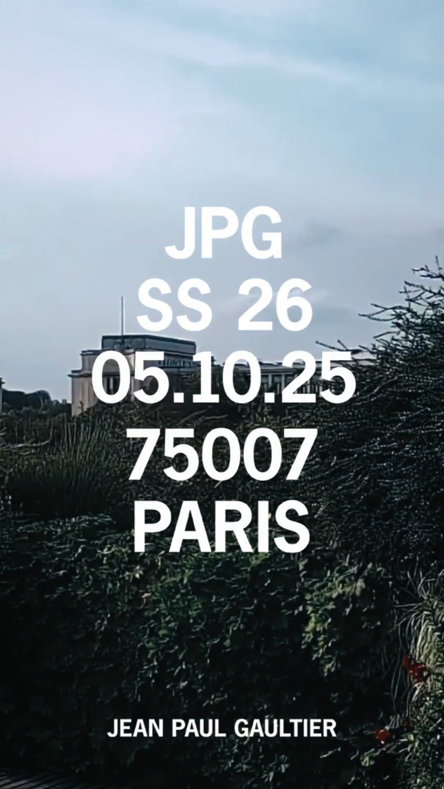 Instagram post by @duranlantinkyo for JeanPaulGaultier. Caption reads: INTRODUCING RTW SS26 “JUNIOR”, @duranlantinkyo ’s....