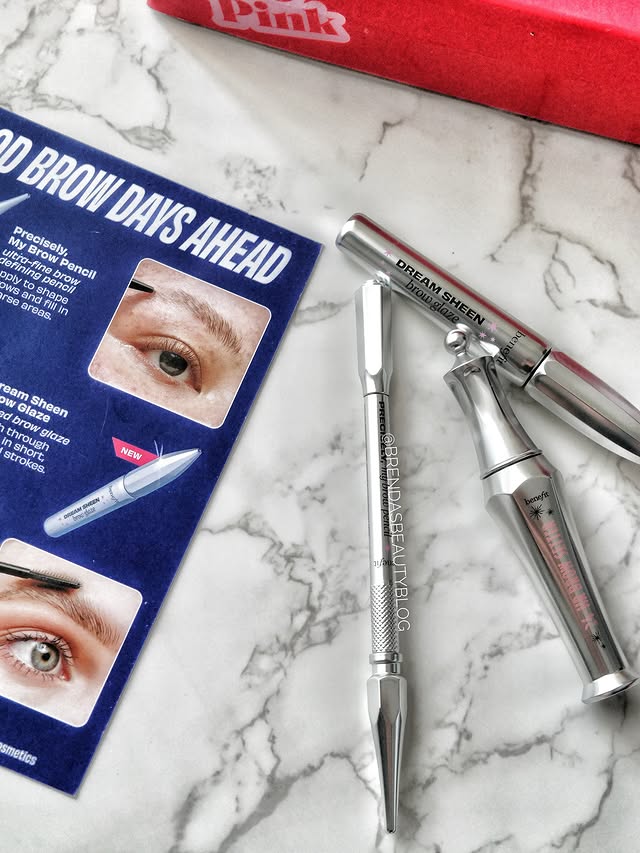 Instagram post by @brendasbeautyblog for Benefit Club Pink US. Caption reads: #benefitcosmeticsgiftedme @benefitclubpinkus....