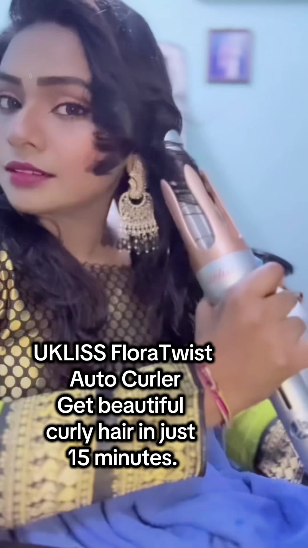 TikTok post by @thaneswari_03 for L’Oréal Paris Malaysia. Caption reads: Interested in these products? Tap the yellow bag....