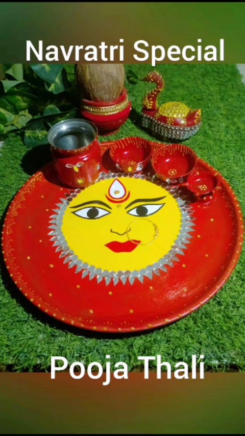 Instagram post by @nandinicreativeideas for Sri Mandir. Caption reads: Jai Mata Di
Shardiya Navratri – 22nd September....