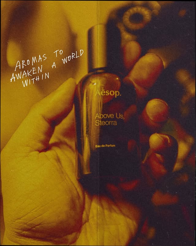 Instagram post by @geloyconcepcion for Aesop. Caption reads: Life as it happens with @aesop #aesop #aesopscents....