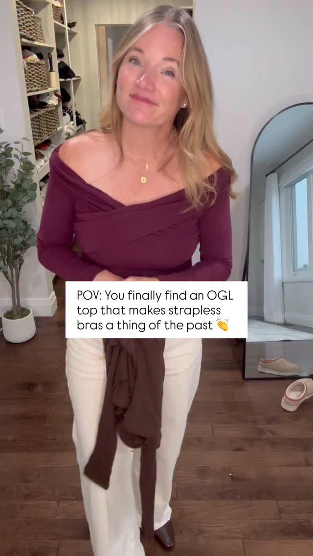 Instagram post by @mandd_shoppingg for OGL Move. Caption reads: POV: You’re done with strapless bras 🙌 These....